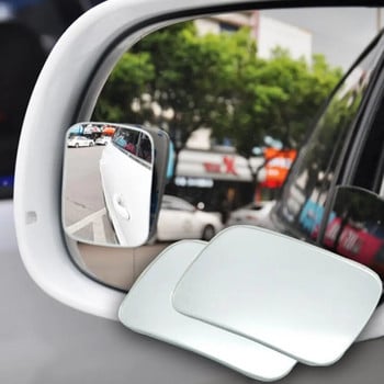 1 чифт многофункционални огледала за вратите на автомобила Полезно безопасно странично огледало за кола Залепване на огледала за мъртвата точка Огледала за мъртва точка Доставяне на автомобила