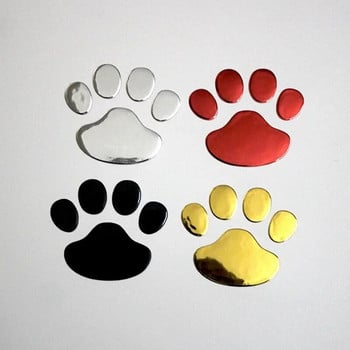 1 лист стикери за кола Creative Decals Paw 3D Animal Dog Cat Foot Prints Decal Car Motocycle Sticker Car Accessories
