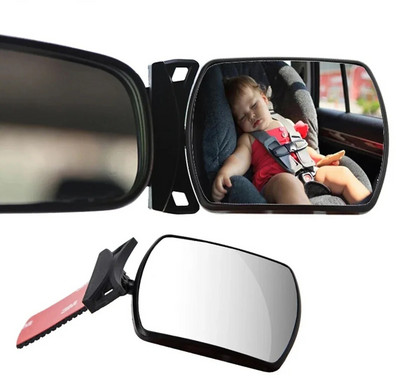1PCS Mini Safety Car Back Seat Baby View Mirror Регулируемо Бебешко задно изпъкнало огледало Car Baby Kids Monitor Огледало за обратно виждане
