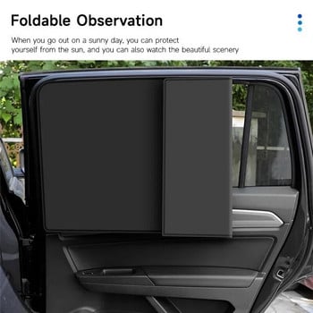 Магнитен сенник за кола UV защита Завеса за кола Прозорец Сенник Странична мрежа Козирка за слънце Лятна защита Автофолио