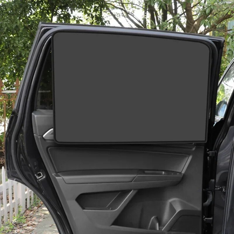 Magnētiskais automašīnas saulessargs UV aizsardzība automašīnas aizkars logs saulessargs sānu tīkls saules aizsargs vasaras aizsardzības auto plēve