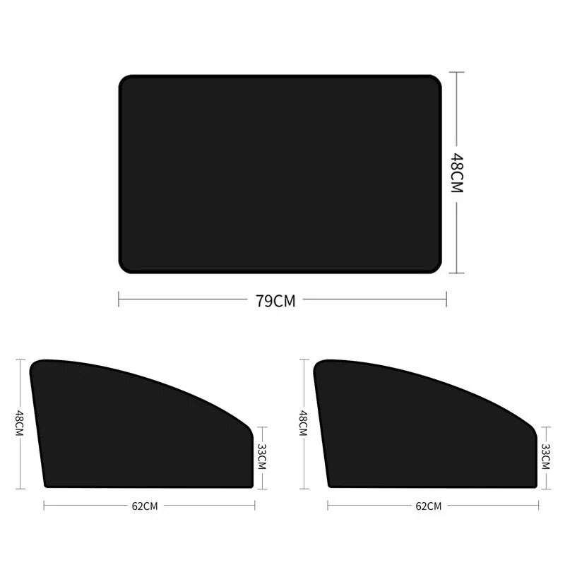 Magnētiskais automašīnas saulessargs UV aizsardzība automašīnas aizkars logs saulessargs sānu tīkls saules aizsargs vasaras aizsardzības auto plēve