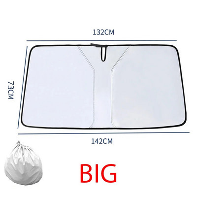 Blocuri de umbrire pentru parbriz de mașină Protector de parasolar cu raze UV Protector de parasolar pliabil pentru mașină Umbrelă de soare Piese interioare pentru soare de vară