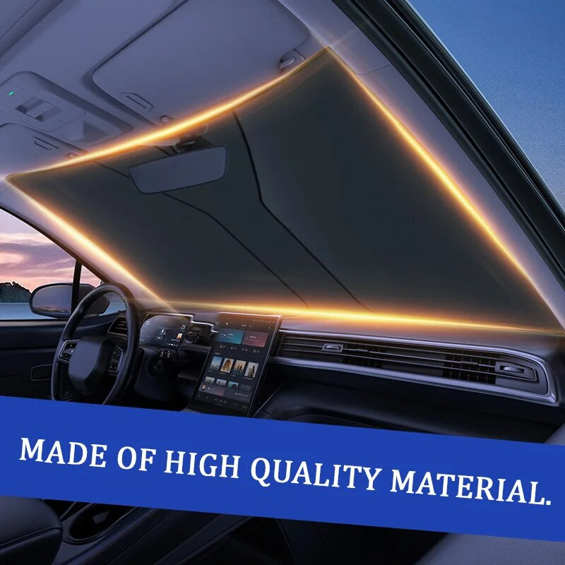 Automobilio priekinis skėtis nuo saulės blokuoja UV spindulius saulės skydelio apsauga Sulankstoma automobilio skėčio apsauga nuo saulės skėčio vasaros saulės vidaus dalys