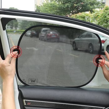 Κάλυμμα αντηλιακού παραθύρου αυτοκινήτου Προστασία από την υπεριώδη ακτινοβολία Αυτόματο μπροστινό πίσω παράθυρο κουρτίνα αυτοκινήτου Πλαϊνό πλέγμα αντηλιακού ηλίου αξεσουάρ αυτοκινήτου
