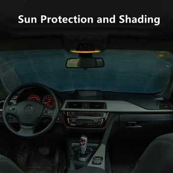 140 εκ. Πτυσσόμενο προστατευτικό κάλυμμα αντηλιακής σκιάς παρμπρίζ αυτοκινήτου Φορητό ανακλαστήρα Φορητό αναπνέον Αντι UV προστατευτική οθόνη χωρίς