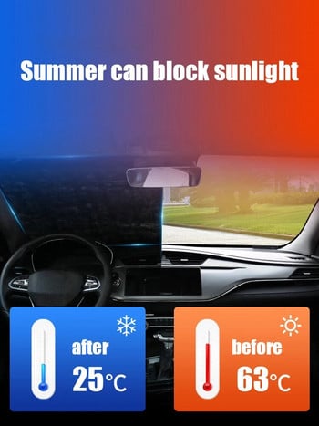 Капак на предния прозорец на автомобила Автоматичен слънцезащитен капак Сенник на предното стъкло на автомобила Защита от прах против сняг и замръзване Леден щит Капак на предното стъкло на автомобила