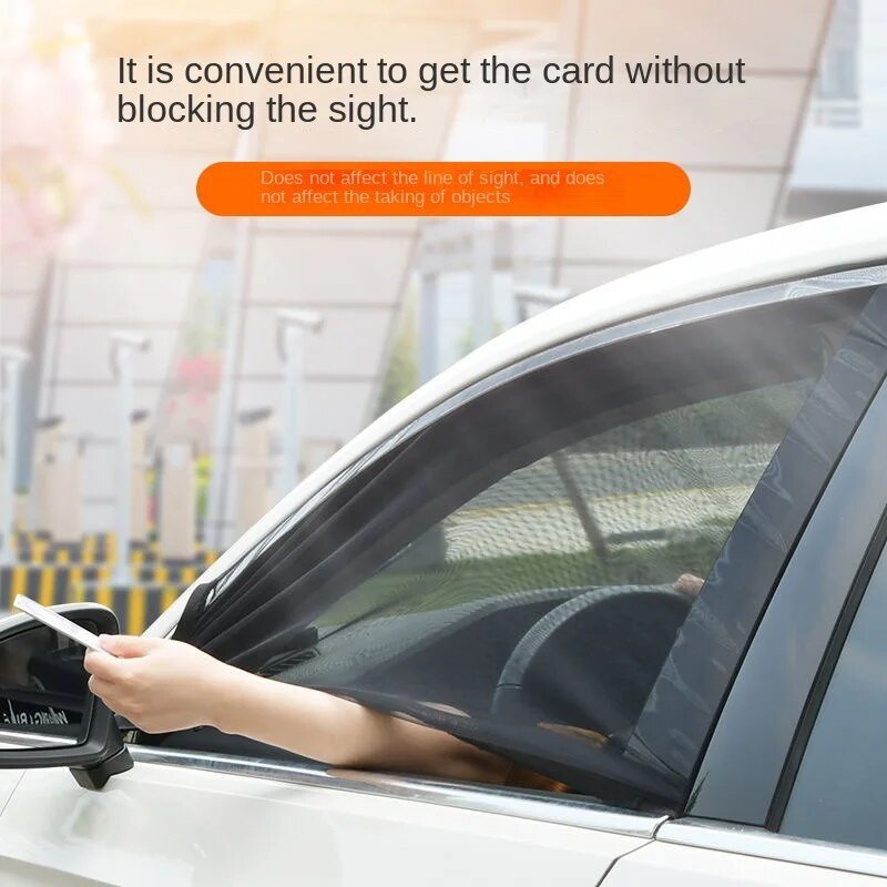 2 tk auto tagumise küljeakna päikesevari UV-kaitsega kilp Võrk sääskede eest päikesepaiste eest Privaatsuskaitse Kokkupandav kardin