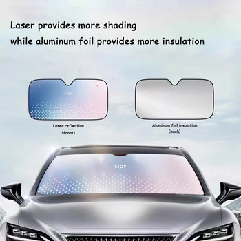 3 цвята Двойно балонно алуминиево фолио Сенник за кола Предна седалка за кола Завеса на задното предно стъкло Топлоизолация Слънцезащитен аксесоар Аксесоар