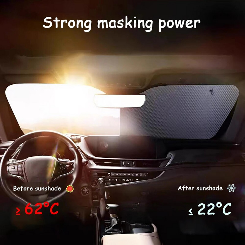 3 värvi topeltmulliga alumiiniumfooliumist auto päikesevari eesmine autoistme tagumine tuuleklaasi kardin soojusisolatsioon päikesekaitse lisavarustus