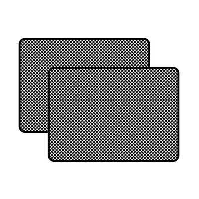 2/4 vnt. Automobilių skėčių nuo saulės lipdukai su maža skylute juodu PVC šoninio lango skėčio dangtelis Auto Priedai Išorė 42x38cm