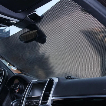 Сенник за кола Завеса Заден страничен прозорец Предно/задно предно стъкло Слънцезащитен блок Мига Черен капак Вендуза Универсални автомобилни аксесоари