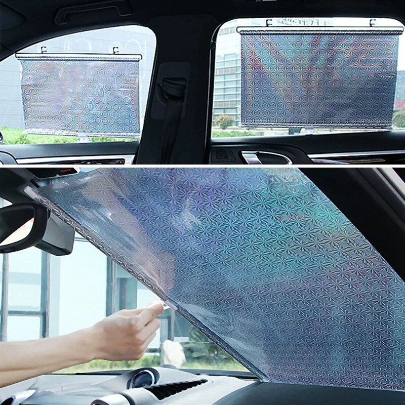Auto päikesevari kardin tagumine küljeaken ees/taga esiklaas päikeseblokk Vilgub must kate imikork Universaalsed autotarvikud