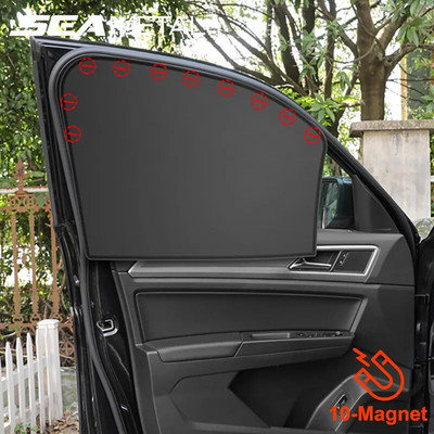 Auto küljeakna päikesevari Magnetiline UV-kiirgust blokeeriv autokardin suvine pimestamisvastane päikesekaitse auto päikesevari isiklikuks privaatsuse tagamiseks