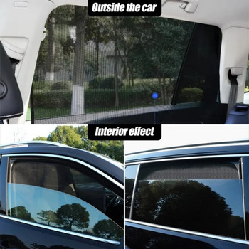 Сенник от страничните прозорци на автомобила 5D карбонова мрежа Летен слънцезащитен крем Топлоизолация Покривало за завеси Слънцезащитна козирка за кола Сенник