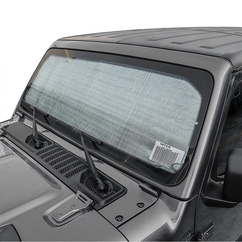 Esiklaasi päikesevari Jeep Wranglerile TJ JK JKU 1997-2018 JL JLU 2018-2023+ Gladiator JT 2020-2023+ päikesevarjud Heat Shield