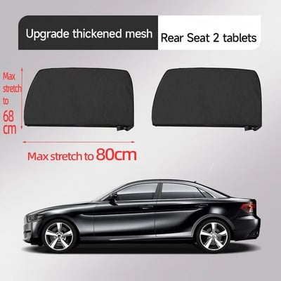 Zaštitna mreža za automobilski prozor Poklopci za vrata Prednji stražnji bočni prozor Poklopac za sunčanje Mrežasta mreža protiv komaraca za bebu, dijete, kampiranje