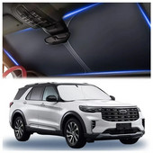 Auto päikesevari esiklaas Hõbedase päikesekaitsekreemiga peegeldava UV-kuumusekilbiga kaetud auto kardinavari