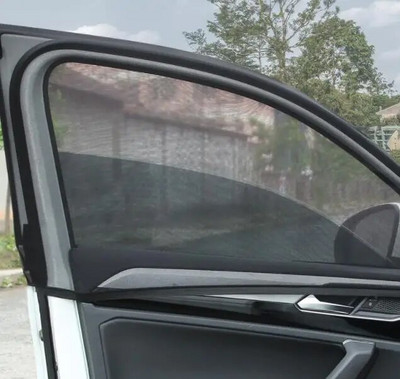 2 gab. Automašīnas saulessargs, priekšējais sānu loga pārsegs saulessargs pret moskītu siltumizolācija automašīnas tīkla privātuma aizkars