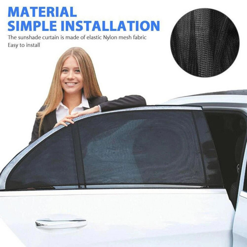 2/4 tk universaalne autoakna päikesevari Võrkvõrk küljeakna katted sääsevastane võrk sedaanmaasturite tarvikutele