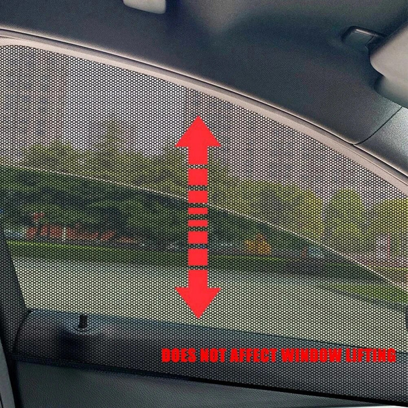 2/4 tk universaalne autoakna päikesevari Võrkvõrk küljeakna katted sääsevastane võrk sedaanmaasturite tarvikutele