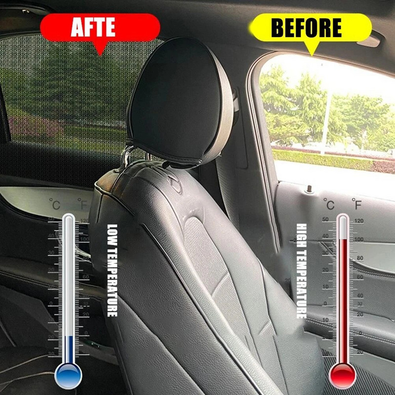 2/4 tk universaalne autoakna päikesevari Võrkvõrk küljeakna katted sääsevastane võrk sedaanmaasturite tarvikutele