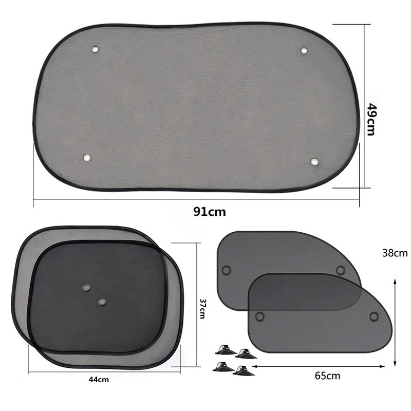 Auto küljeakna päikesevari võrkkate Auto tagaaken päikesevarjud kate võrkvisiir UV-kilp ekraan lastele plokkkaitse sisemus