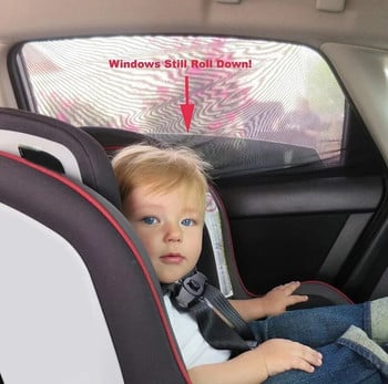 Универсални завеси за сенници за автомобили Сенник за странични прозорци Завеса Капак на задния прозорец UV защита Сенник Козирка Щит Автоматичен стайлинг