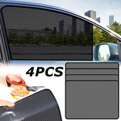 2/4Pcs Αυτοκόλλητα Car Personality Sunshades με Μικρή Τρύπα Μαύρο PVC Πλαϊνό Παράθυρο Κάλυμμα ηλίου Αξεσουάρ αυτοκινήτου Εξωτερικό 42x38cm