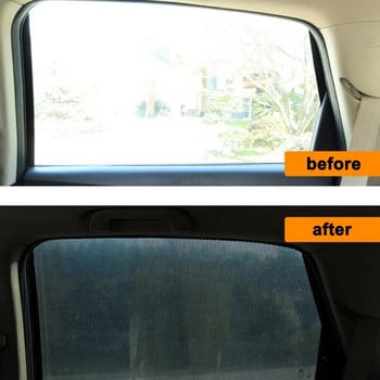 2/4 бр. Автомобилни стикери за сенници с малък отвор Черен PVC страничен прозорец Сенник Капак Автоаксесоари Екстериор 42x38cm