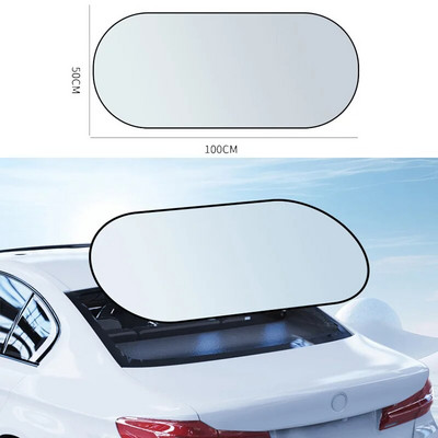 Car Sun Shade UV Protection Folding Auto Rear Window Sunshade Summer Insulation UV Protection Curtain