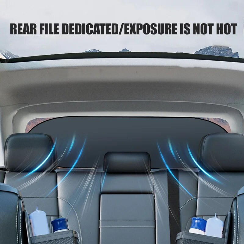 Auto päikesevari UV-kaitse Kokkupandav Auto tagaaken päikesevari Suvine isolatsioon UV-kaitsekardin