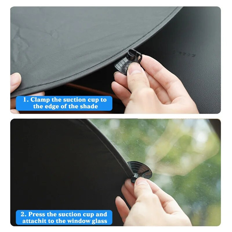 Auto päikesevari UV-kaitse Kokkupandav Auto tagaaken päikesevari Suvine isolatsioon UV-kaitsekardin