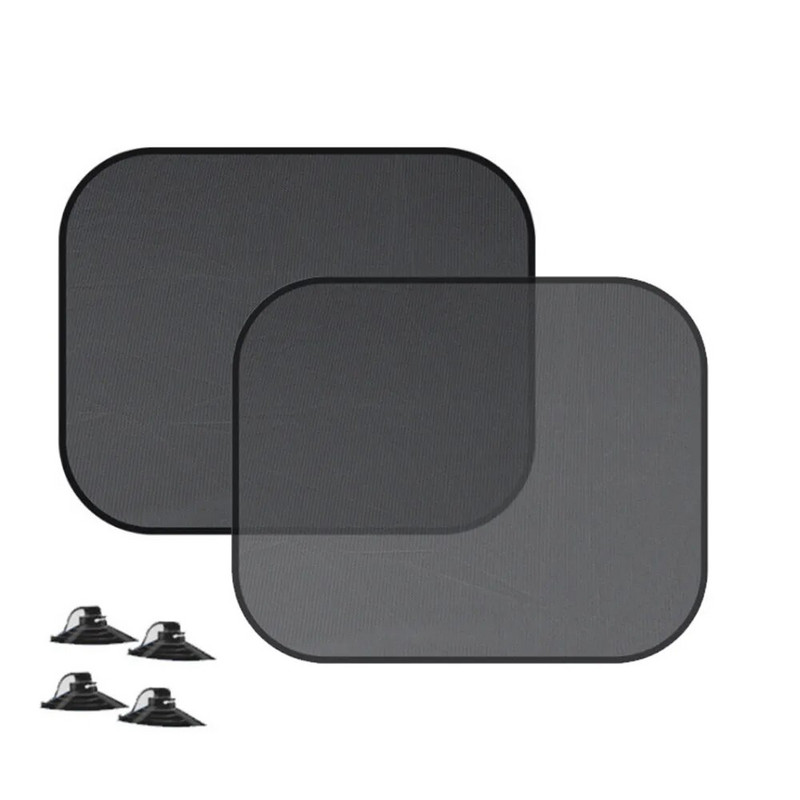 Jauns 4PCS automašīnas loga saulessarga pārsega bloks bērniem automašīnas sānu loga abažūrs piestiprināms saulessargiem saulessarga pārsega aizsargs ekrāns