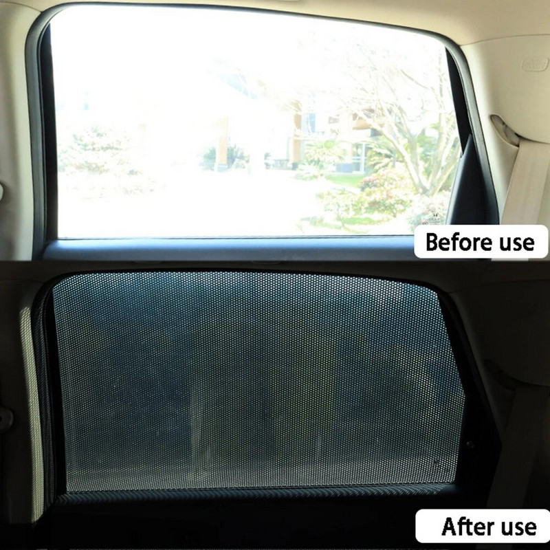 2 τμχ Αυτοκόλλητο Αυτοκόλλητο Κάλυμμα αντηλιακού παραθύρου αυτοκινήτου στατικό πλευρικό κάλυμμα μονωτική κουρτίνα Anti-UV Protector Μπροστινό πίσω παρμπρίζ Κάλυμμα αντηλιακής προσωπίδας