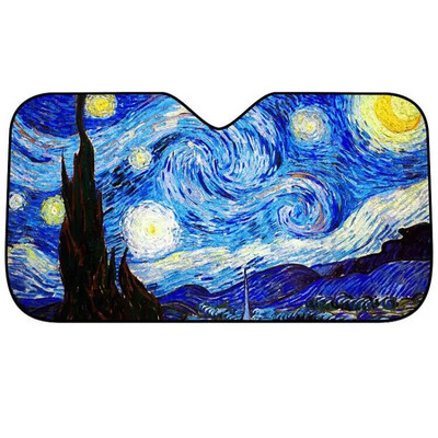 Χαριτωμένο τοπίο κινουμένων σχεδίων Προστατέψτε το αυτοκίνητό σας από τις ακτίνες UV με αυτό το αξιολάτρευτο σκίαστρο παρμπρίζ Παράθυρο αυτοκινήτου Μέγεθος S/M