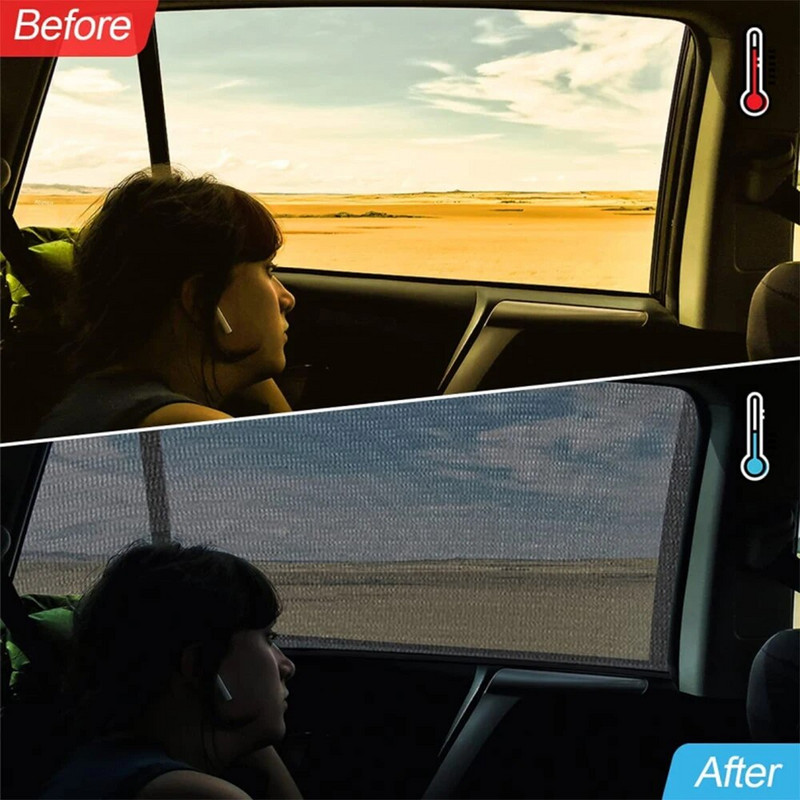 1 ΤΕΜ. Κουρτίνα κουνουπιών για σκίαστρα αυτοκινήτου Διχτυωτό πλέγμα προστασίας από υπεριώδη ακτινοβολία Αντιηλιακό προστατευτικό κάλυμμα παραθύρου Κάλυμμα παραθύρου μεμβράνης Αξεσουάρ στυλ αυτοκινήτου SUV