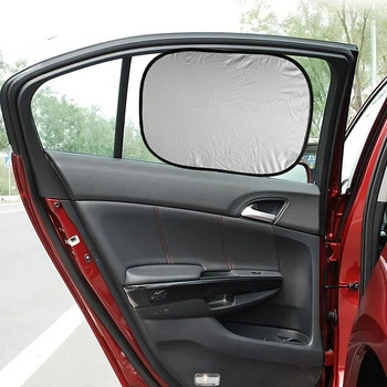 6 бр./компл. Сенник за предното стъкло на автомобила за защита на страничните прозорци от слънчеви ултравиолетови лъчи и топлина, с торбичка за съхранение, защита от слънцето на прозореца