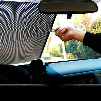 Сенник за кола Завеса Заден страничен прозорец Предно/задно предно стъкло Слънцезащитен блок Мига Черен капак Вендуза Универсални автомобилни аксесоари
