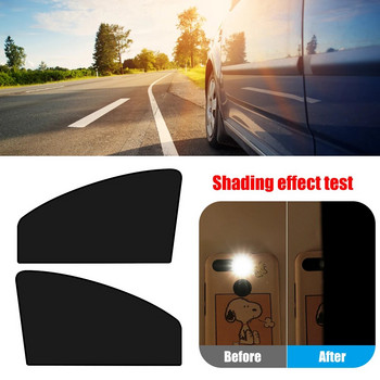 Магнитен сенник за кола UV защита Автомобилни завеси Слънцезащитен щит Капак Двустранни прозорци на автомобила Сенник Протектор Покритие на фолио за прозорци