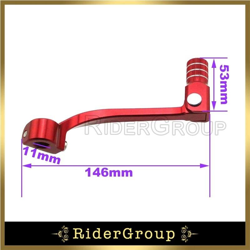 Aliuminio pavarų perjungimo svirtis, skirta Kinijos gamybos Zongshen 2 vožtuvų 190cc variklio duobės purvo motociklo dalims