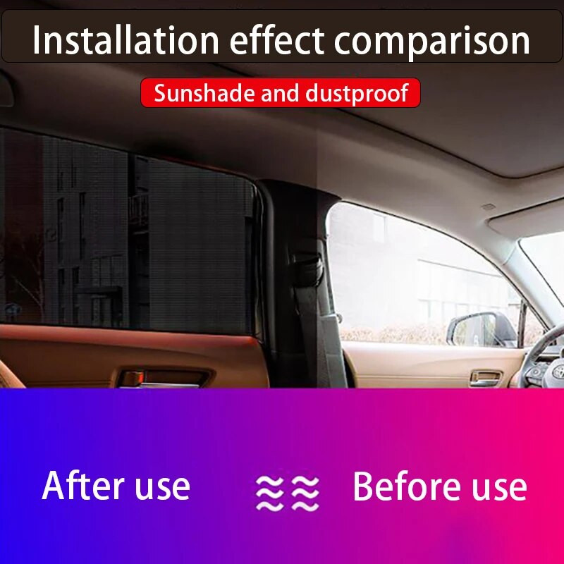 Autoakna päikesevari Auto akna ekraani ukse kate ultraviolettkiirgusevastane päikesevari päikesesirm auto esi- ja tagumine päikesevari autoosad