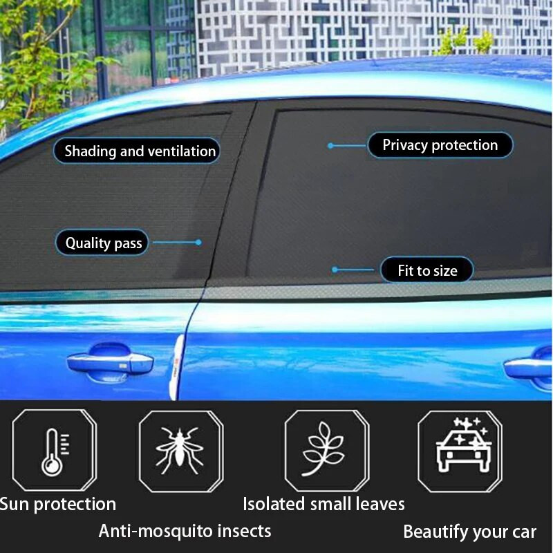 Autoakna päikesevari Auto akna ekraani ukse kate ultraviolettkiirgusevastane päikesevari päikesesirm auto esi- ja tagumine päikesevari autoosad