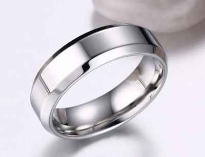 Vnox 6/8mm tavaline sõrmus meestele, läikiv roostevabast terasest tavaline pulmapael vabaaja klassikaline, lihtne poiste sõrmeehted