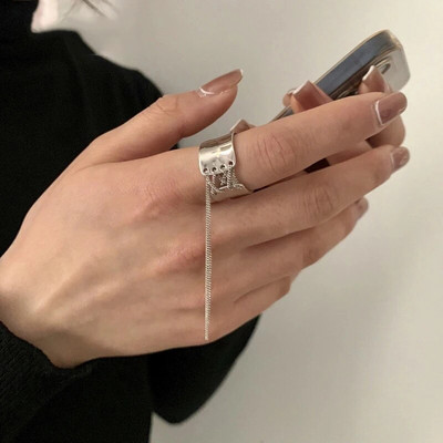 Hip Hop Punk kutų žiedai moterims Elegantiškas žavesys Vintažinis unikalus žiedas su kutais Sidabrinės spalvos žiedai vakarėlių papuošalai Dovanos