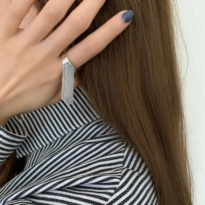 Hip Hop Punk kutų žiedai moterims Elegantiškas žavesys Vintažinis unikalus žiedas su kutais Sidabrinės spalvos žiedai vakarėlių papuošalai Dovanos