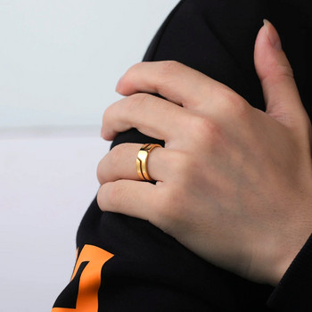 Δαχτυλίδι Skyrim από ανοξείδωτο ατσάλι για άνδρες Γυναικεία Μαύρα μινιμαλιστικά casual δάχτυλα δαχτυλίδια 2023 Δώρο γάμου για ζευγάρια κοσμήματα για τον εραστή