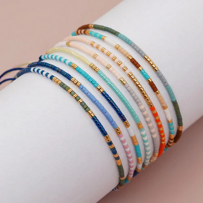 Go2boho maggyöngyök apró karkötők nőknek Boho Pulseras Mujer Designer színes barátság állítható ékszer kiegészítők y2k