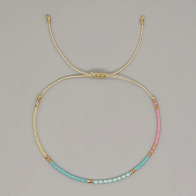 Go2boho seemnehelmed pisikesed käevõrud naistele Boho Pulseras Mujer Designer Värvilised Sõprus Reguleeritavad Ehted Aksessuaarid y2k