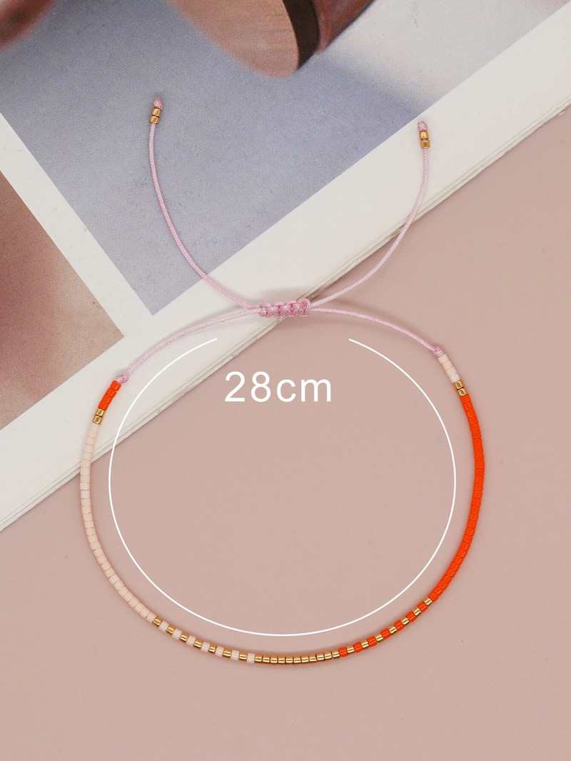 Go2boho seemnehelmed pisikesed käevõrud naistele Boho Pulseras Mujer Designer Värvilised Sõprus Reguleeritavad Ehted Aksessuaarid y2k